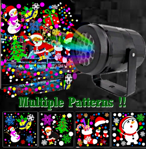 New 2023 Upgraded 16 Pattern Christmas Lighting Laser Projector