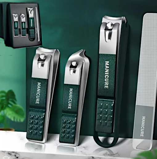 4 Pc Elite Multi-Size Clipper Gift Set with Newly Added 2023 Premier Manucure File [Free Shipping !]