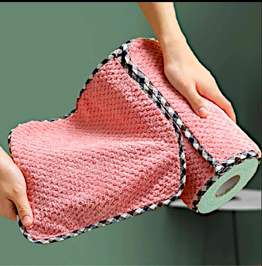 8 Pc Super Absorbent Anti-Grease Rag Double-Sided Industrial Wash Towels