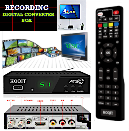 NEW for 2023 !! Digital Converter Box with RECORDING Capabilities !! [Free Shipping]