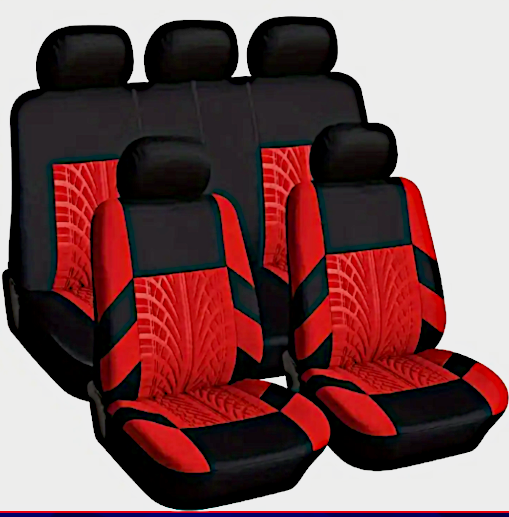 Dynamic Low Back Designed EMBOSSED Complete 8 PC FRONT and REAR  Universal Car Seat Covers Set [Free Shipping !]