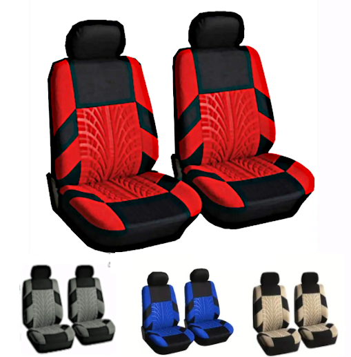 Dynamic Low Back Designed EMBOSSED Front Universal Car Seat Cover Set [Free Shipping ! ]