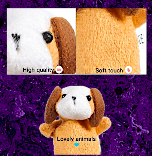 10 PC Premier Soft Plush Animal Finger Puppets Set  25% OFF [Free Shipping !]