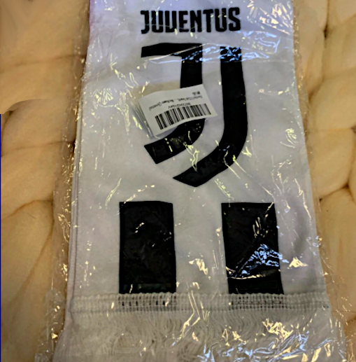 Unisex Genuine Juventus Scarf (Color : White/Black) [Free Shipping !]