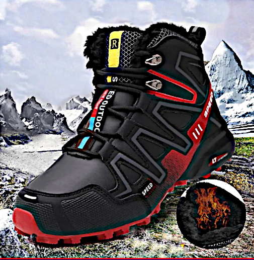 Warm Fashion Long Distance Walking  Men Winter Men Boots Tactical Mountain Climbing Sport Boots