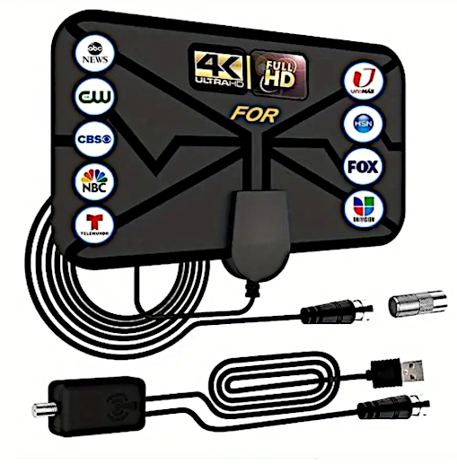 Newest 2023 Portable 4K 1080p HD Antenna for ALL Older & New Smart TVs Watch Cable TV /Sport Channels /Movie Channels For FREE !