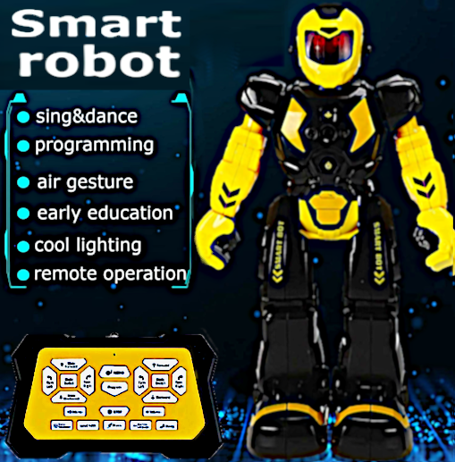 New 2023 Hi-tech  Intelligent Programming Singing,Talking, Moon Walking ,Music Playing  Space Age Robot with Multi-Function Remote !!