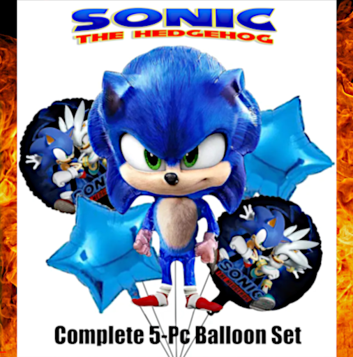 Sonic the hedgehog 5-PC Balloon Set