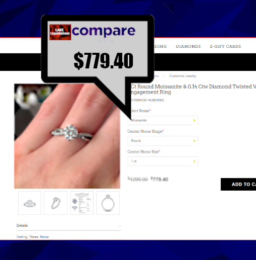 1 Ct Genuine Round GRA Moissanite Twisted Vine Engagement Ring : 96% OFF [Free Shipping !]
