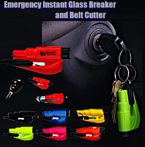 2 in 1 Emergency Instant Glass Breaker and Seat Belt Cutter : 30% OFF