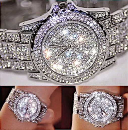 Magnificent Full Rhinestone Bejeweled Quartz Watch ................   [Free Shipping !]