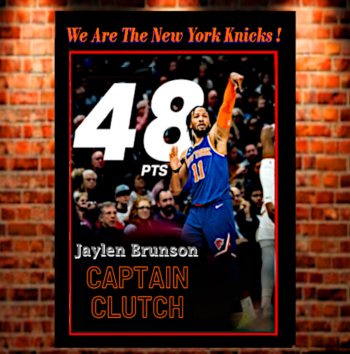 New York Knicks 2023 "Captain Clutch" J.B Poster [Free Shipping !]