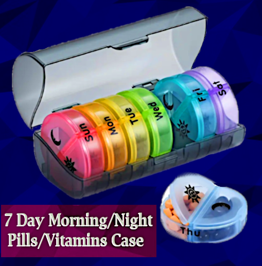 Dynamic 7 Day Dual Compartment Pills/Vitamins case : $6.93 !