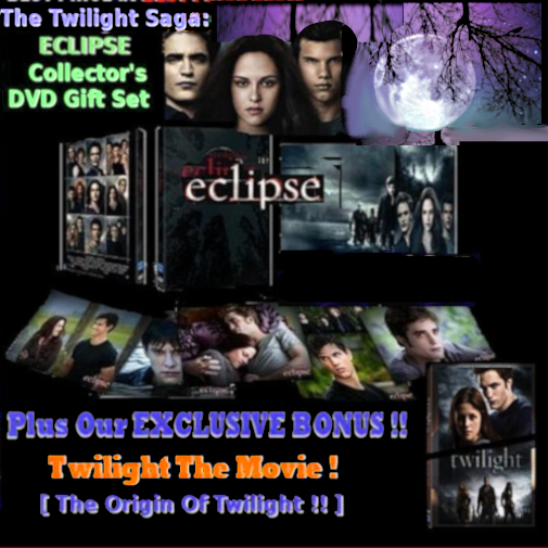 THE TWILIGHT SAGA - ECLIPSE DVD GIFTSET plus BONUS DVD