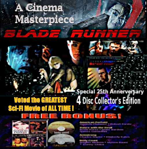Blade Runner DVD 4-Disc Collector's Edition plus 4 Movie BONUS